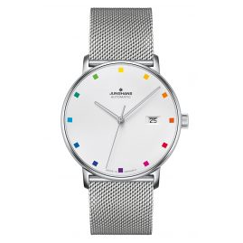 Junghans 027/4937.44 Automatik-Uhr Form A 100 Jahre Bauhaus Junghans 027/4937.44 Automatik-Uhr Form A 100 Jahre Bauhaus