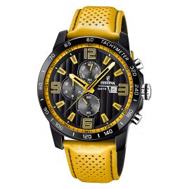 Festina F20339/3 Herrenuhr Chronograph Lederband Gelb Festina F20339/3 Herrenuhr Chronograph Lederband Gelb