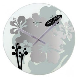 NeXtime 8087 Hibiscus Wanduhr NeXtime 8087 Hibiscus Wanduhr