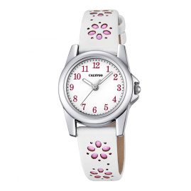 Calypso K5712/2 Mädchen-Armbanduhr Weiß/Rosa Calypso K5712/2 Mädchen-Armbanduhr Weiß/Rosa