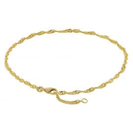 trendor 50507 Fußkettchen 333 Gold Singapur-Muster Breite 2,2 mm trendor 50507 Fußkettchen 333 Gold Singapur-Muster Breite 2,2 mm