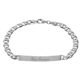 trendor 35675 Silber Herren-Identitätsarmband 21 cm trendor 35675 Silber Herren-Identitätsarmband 21 cm