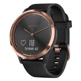 Garmin 010-01850-06 vivomove HR Sport Damen-Smartwatch S/M Rosé/Schwarz Garmin 010-01850-06 vivomove HR Sport Damen-Smartwatch S/M Rosé/Schwarz