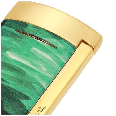 S.T. Dupont Fire Train Minijet Geode Gold/Green 010836