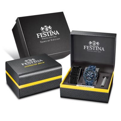 Festina Herren-Chronograph Chrono Bike Special Edition Dunkelblau Chrono F20757/1