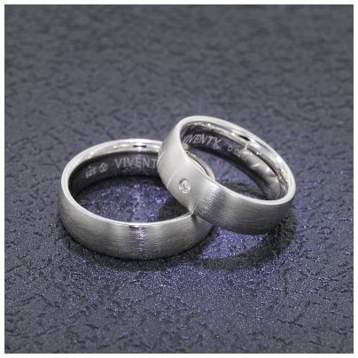 Viventy Jewelry engagement ring couple silver 925 diamond 8001