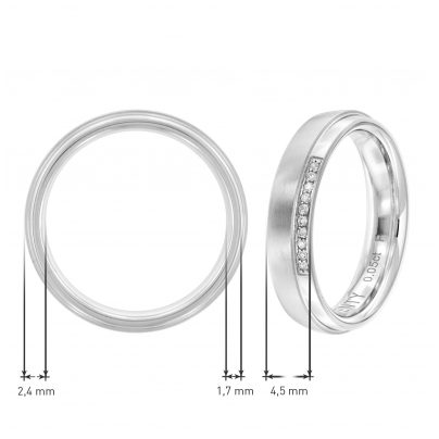 Viventy Schmuck Partnerringe Paar 925 Silber Diamanten 8075