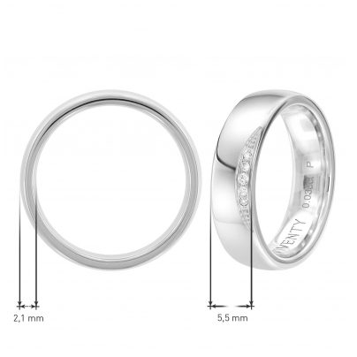 Viventy Schmuck Verlobungsring Paar 925 Silber Diamanten 8119