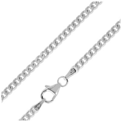 trendor Schmuck Herren Halskette 925 Silber Panzerkette 2,7 mm breit 41291