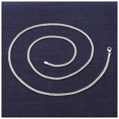 trendor Schmuck Herren Halskette 925 Silber Panzerkette 2,7 mm breit 41291