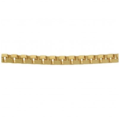 trendor Schmuck Halskette 333 Gold Venezia für Damen und Herren, Breite 1,2 mm 41635