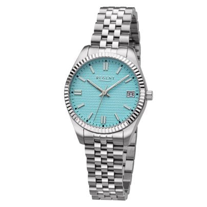 Regent Women's wristwatch steel/light blue BA-879