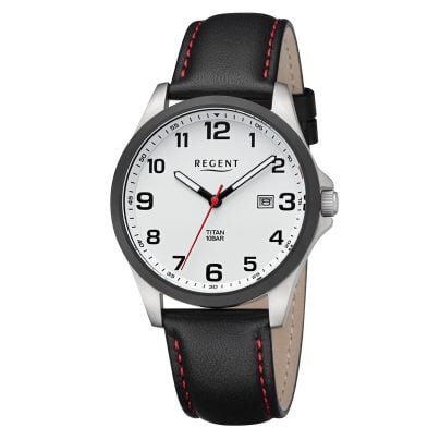 Regent Men's watch titanium with luminous dial 11190208