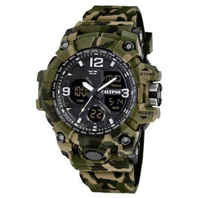 Reloj De Hombre CALYPSO AnaDigi Camuflaje Verde K5855/3