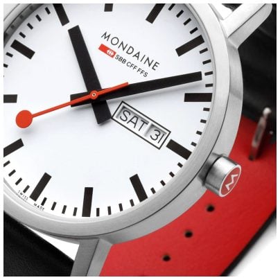 Mondaine Orologio da uomo al quarzo Classico giorno-data 40 mm A667.30360.11SBBV