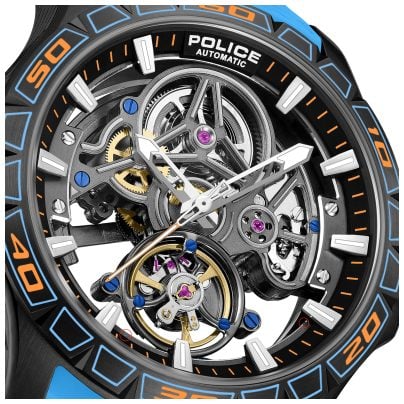Police Men's automatic wristwatch Spirit Turquoise PEWGR0097804