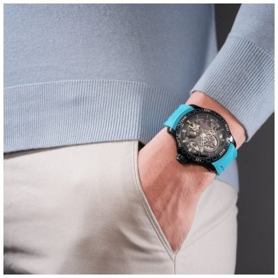 Police Men's automatic wristwatch Spirit Turquoise PEWGR0097804
