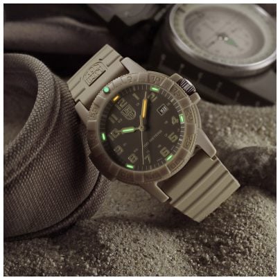 Luminox Outdoor-Herrenuhr Quarz Leatherback Sea Turtle Sandfarben XS.0326