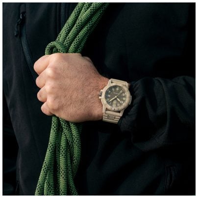 Luminox Outdoor-Herrenuhr Quarz Leatherback Sea Turtle Sandfarben XS.0326