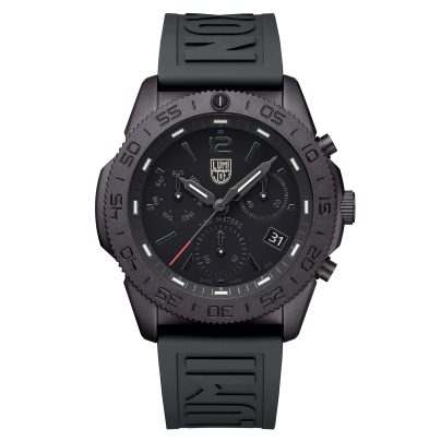 Luminox Diving watch Chrono Pacific Diver Black with 2 straps XS.3141.BO.1.SET