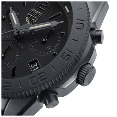 Luminox Diving watch Chrono Pacific Diver Black with 2 straps XS.3141.BO.1.SET