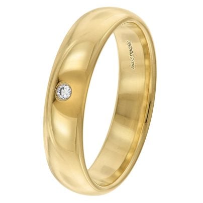 trendor Schmuck Damenring Gold 375 mit Diamant 21213