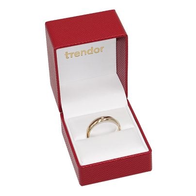 trendor Schmuck Damenring Gold 375 mit Diamant 21213
