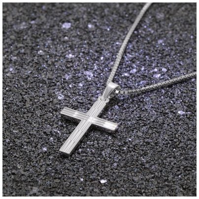 trendor Schmuck Kreuz mit Herren-Halskette 925 Silber 50 cm 35851