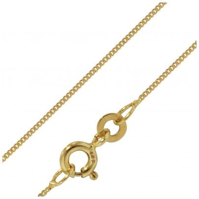 trendor Schmuck Feine Panzerkette 333 Gold 0,8 mm Längen 36-60 cm 72436