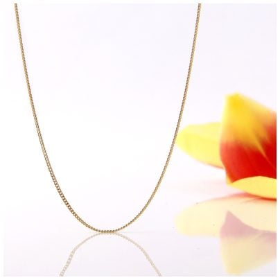 trendor Schmuck Feine Panzerkette 333 Gold 0,8 mm Längen 36-60 cm 72436