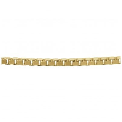trendor Schmuck Feine Veneziakette Silber 925 Goldplattiert 0,9 mm 39450