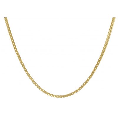 trendor Schmuck Feine Veneziakette Silber 925 Goldplattiert 0,9 mm 39450