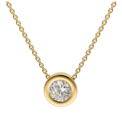 trendor Schmuck Halskette für Damen Gold 333 / 8K Zirkonia Collier 51364