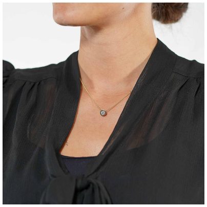 trendor Schmuck Halskette für Damen Gold 333 / 8K Zirkonia Collier 51364