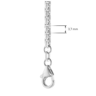 trendor Schmuck Halskette Silber 925 Veneziakette 3,7 mm breit 41151