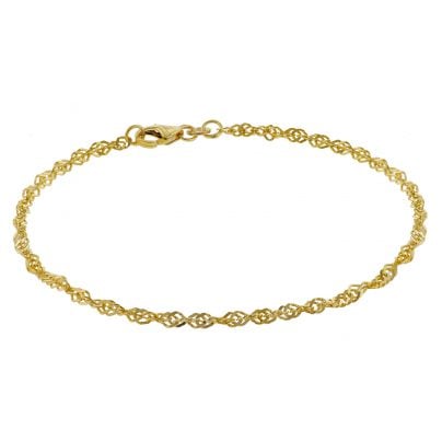 trendor Schmuck Armband Frauen 333 Gold Singapur 2,4 mm 50521