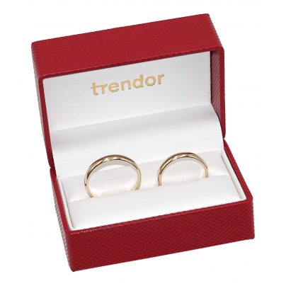 trendor Schmuck Eheringe Paar Gold 375 Hochglanz 1001