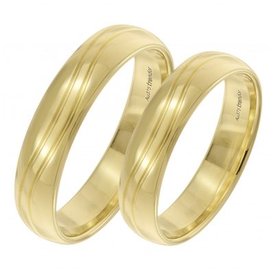 trendor Schmuck Eheringe Paar Gold 375 Hochglanzpoliert 6001