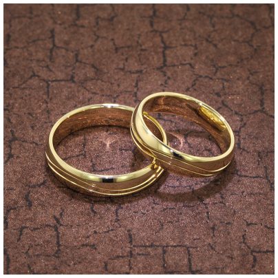 trendor Schmuck Eheringe Paar Gold 375 Hochglanzpoliert 6001