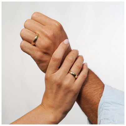 trendor Schmuck Eheringe Paar Gold 375 Hochglanzpoliert 6001