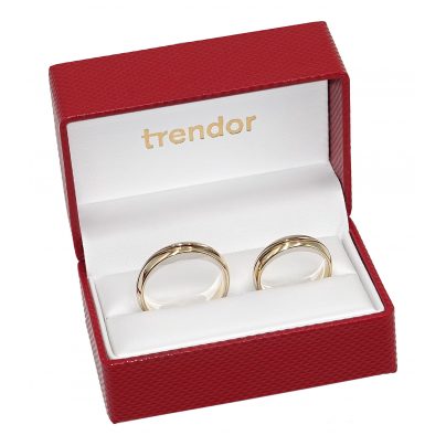 trendor Schmuck Eheringe Paar Gold 375 Hochglanzpoliert 6001