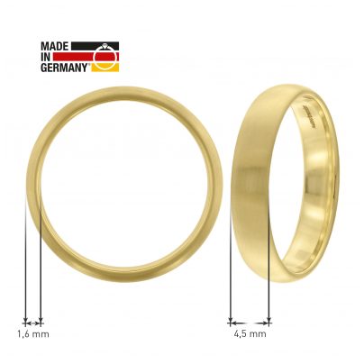 trendor Schmuck Eheringe Paar Gold 375 Trauring-Set Diamant 7002