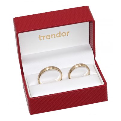 trendor Schmuck Eheringe Paar Gold 375 Trauring-Set Diamant 7002