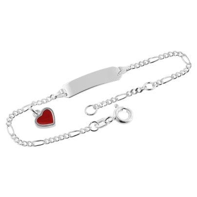 trendor Schmuck Gravur-Armband für Kinder 925 Silber 14/12 cm 39528