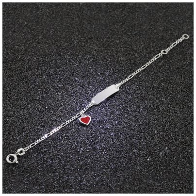 trendor Schmuck Gravur-Armband für Kinder 925 Silber 14/12 cm 39528