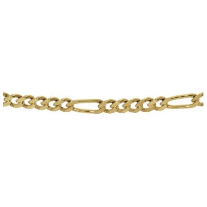 trendor Schmuck Goldkette 333 Gold für Damen und Herren Figaro Diamantiert 71811