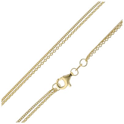 trendor Schmuck Kleeblatt Anhänger Gold 333 / 8K mit goldplattierter Silberkette 15633
