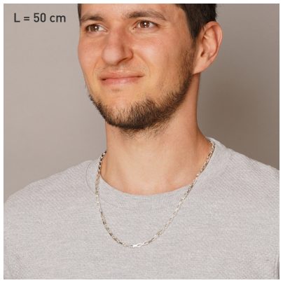 trendor Schmuck Herren-Halskette 925 Silber Venezia 3,9 mm 15630