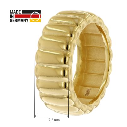 trendor Schmuck Damenring 925 Silber Vergoldet 15988