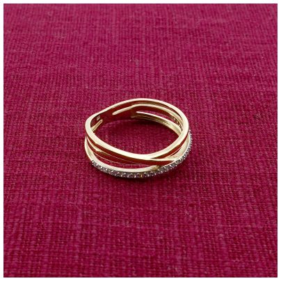 trendor Schmuck Damenring Gold 333/8K Zirkonia-Ring 68452